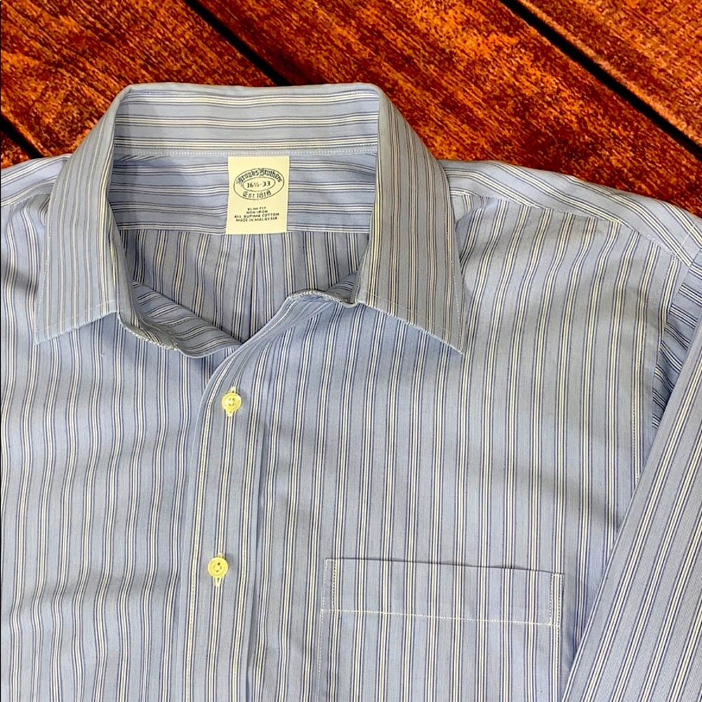 *LAST CHANCE* Brooks Brothers Slim Fit Dress Shirt 16.5 / 33